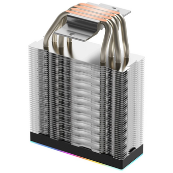  Кулер XASTRA AR400 ARGB (AR400-XXAFPX-GL) LGA1851/1700/1200/115X/AM5/AM4 (TDP 220W, 4 тепл.трубки , PWM FAN ARGB 120mm , top cover with ARGB led ) Ret 