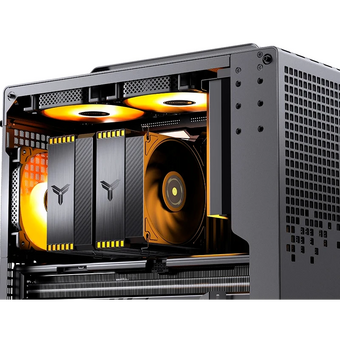  Кулер JONSBO HX6280 Black LGA1851/1700/1200/115X/AM5/AM4 (TDP 280W, PWM, 130mm Black Fan*1, 120mm Black Fan*1, 6 тепловых трубок) 