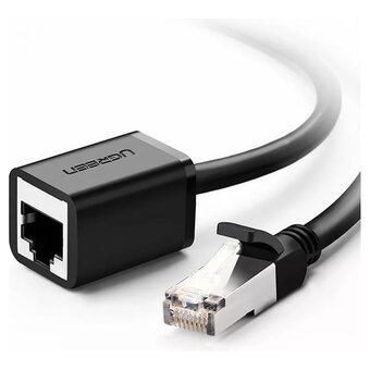  Кабель UGREEN NW112 (11283) Cat 6 F/UTP Ethernet RJ45 Extension Male/Female Patch Cords 5m Black 