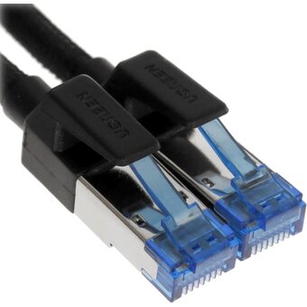  Кабель сетевой UGREEN NW153 (80430) Cat 8 ClassⅠF/FTP Round Ethernet Cable With Braid 1,5m Black 