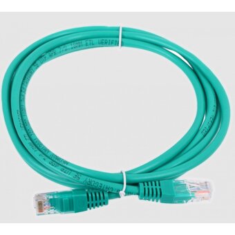  Сетевой кабель NEOMAX NM13001-020G шнур коммут. UTP 2м, cat.5е многожильный, зеленый 