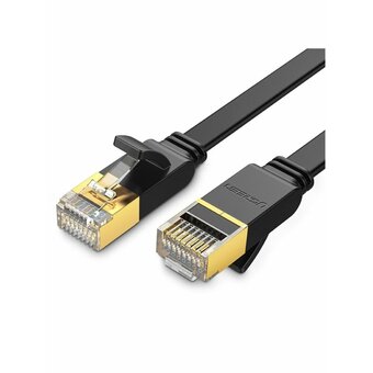  Кабель сетевой UGREEN NW106 (11267) Cat 7 U/FTP Lan Cable Flat Design 20m Black 