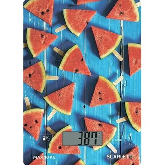  Весы кухонные Scarlett SC-KS57P78 красный/арбуз 