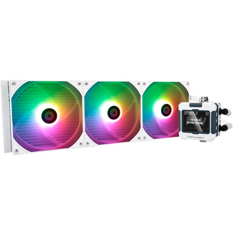  СВО Thermalright Frozen Warframe 420 ARGB (F-WFRAME-420-WH-ARGB) Soc-AM5/AM4/1200/1700/1851 белый 4-pin 29.8dB Al LCD Ret 
