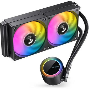  СВО JONSBO TG-240 Black (260W, 240mm, ARGB/ Fans 2x120mm, 66.19CFM, 35.4dBA, 1800RPM) 