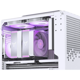  Кулер JONSBO HX6280 White LGA1851/1700/1200/115X/AM5/AM4 (TDP 280W, PWM, 130mm Black Fan*1, 120mm Black Fan*1, 6 тепловых трубок) 