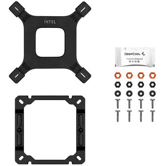  Кулер DEEPCOOL AG500 BK ARGB V2 LGA1700/1200/115X/AM5/AM4 (TDP 240W, PWM, ARGB Fan 120mm, 5 тепл. трубок) Ret 
