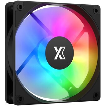  Вентилятор XASTRA FC120B ARGB reverse single pack (FC120-1BA-SRX-GL) 120x120x25мм (ARGB, PWM, black) Box 