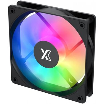  Вентилятор XASTRA FC120B ARGB reverse single pack (FC120-1BA-SRX-GL) 120x120x25мм (ARGB, PWM, black) Box 