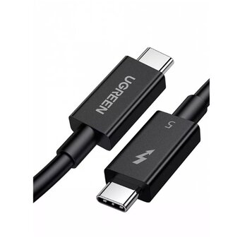  Кабель UGREEN L703 (45996) ThunderboltTM 5 Cable 5A Max 1m Black 