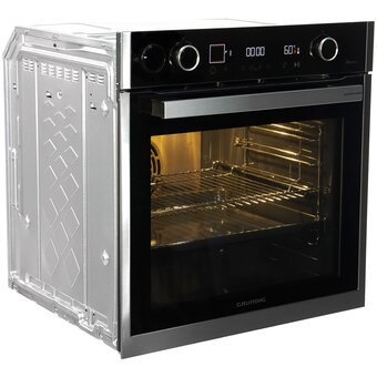  Духовой шкаф Grundig GEBD19401BHI нерж/черный 