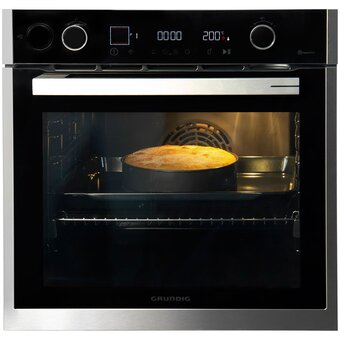  Духовой шкаф Grundig GEBD19401BHI нерж/черный 