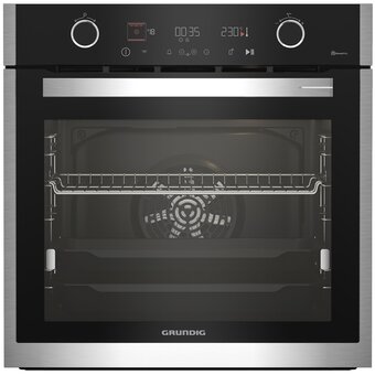  Духовой шкаф Grundig GEBM19400BPHI нерж/черный 