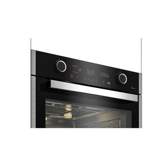  Духовой шкаф Grundig GEBM19400BPHI нерж/черный 