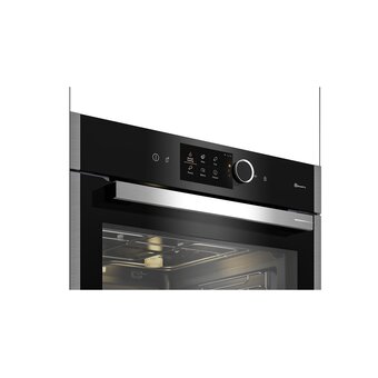  Духовой шкаф Grundig GEBM19600BCHI нерж/черный 
