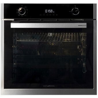  Духовой шкаф Grundig GEBM19300BP черный/нерж 