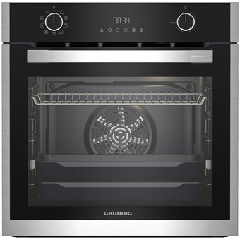  Духовой шкаф Grundig GEBM19300BMP черный+нерж 