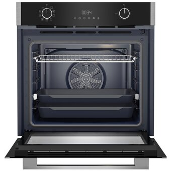  Духовой шкаф Grundig GEBM19300BMP черный+нерж 