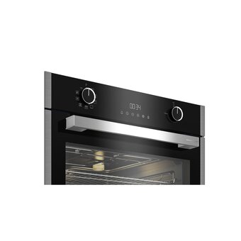  Духовой шкаф Grundig GEBM19300BMP черный+нерж 