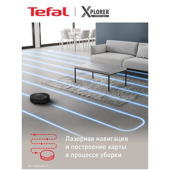  Робот-пылесос Tefal X-Plorer Serie 65+ RG8L85WH черный 