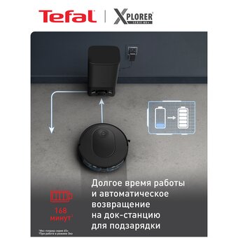  Робот-пылесос Tefal X-Plorer Serie 65+ RG8L85WH черный 