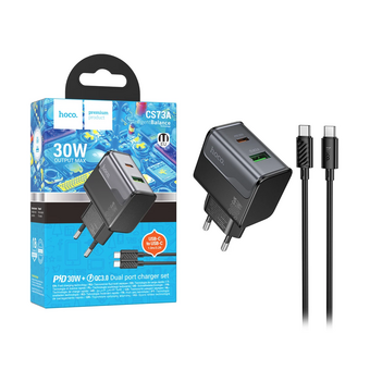  СЗУ HOCO CS73A Star Speed PD30W+QC3.0 (C to C) черный 