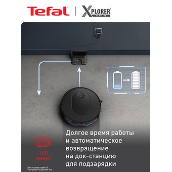  Робот-пылесос Tefal X-Plorer Serie 65+ RG8L65WH черный 