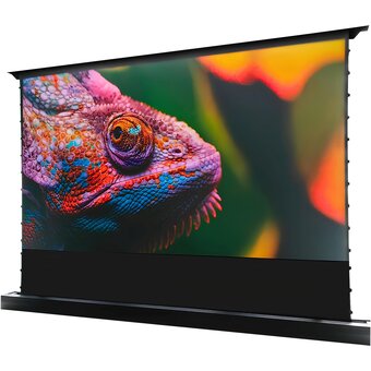  Экран Cactus 125x221см FloorRising CS-PSFRCLR-221X125 16:9 напольный рулонный черный (моторизованный привод) 