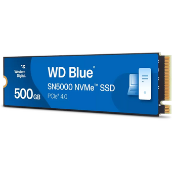  SSD Western Digital Blue SN5000 (WDS500G4B0E) 500Gb, M2.2280 PCIe 4.0, 5000MBs/4000MBs, TBW 300 