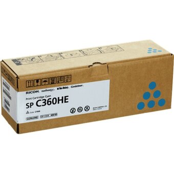  Картридж лазерный Ricoh SP C360HE (408185) голубой (6000стр.) для Ricoh SP C360DNw/C360SNw/C360SFNw/C361SFNw 