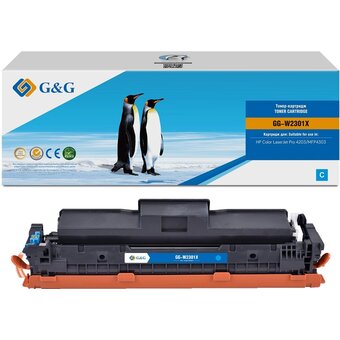  Картридж лазерный G&G GG-W2301X (W2301X) голубой (5500стр.) для HP CLJ Pro 4203/MFP 4303 