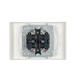  Розетка силовая IEK Brite РС12-2-БрБ (BR-R20-10-K01-F) белый 