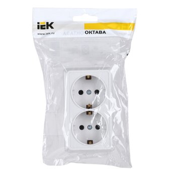  Розетка силовая IEK Октава (ERO21-K01-16-DC) белый 