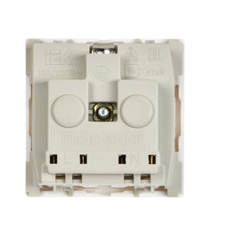  Розетка силовая IEK CKK-40D-RSZB2-K01-K белый 