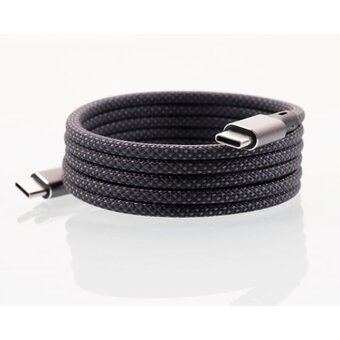  Магнитный кабель Magssory CBL001 60W USB-C, 1,2м, gunmetal/темно-серый 