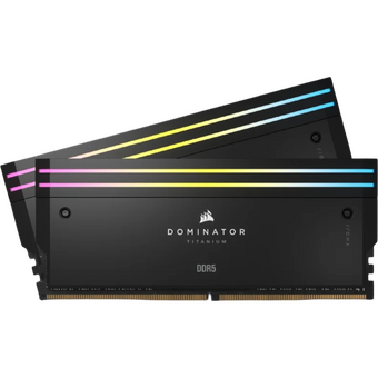  ОЗУ CORSAIR Dominator Titanium RGB Black (CMP64GX5M2X6600C32) 64GB 6600МГц DDR5 CL32 DIMM (Kit of 2x32GB) XMP 3.0 