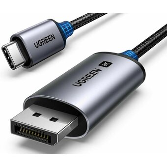  Кабель UGREEN CM556 (25839) USB-C to DisplayPort 8K Cable 3m Gray 