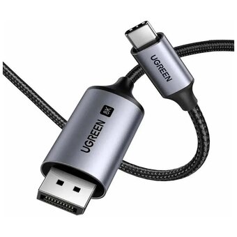  Кабель UGREEN CM556 (25839) USB-C to DisplayPort 8K Cable 3m Gray 