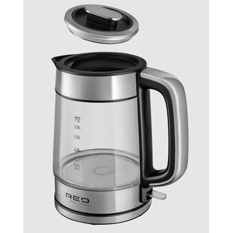 Электрочайник Red Solution G104 черный/серебристый 