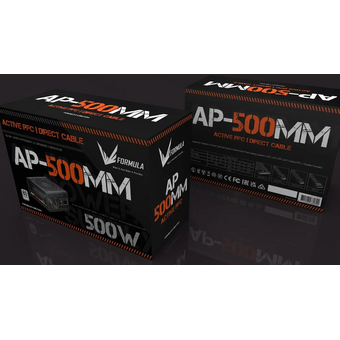  Блок питания Formula V Line AP-500MM, 500W, APFC, 80+, 12cm Fan 