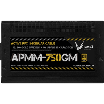  Блок питания Formula V Line APMM-750GM, 750W, ATX3.1/PCIe5.1, APFC, 80+ Gold, 12cm Fan, Full Modular 