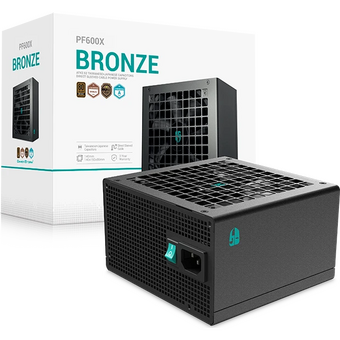  Блок питания Deepcool Gamerstorm PF600X (ATX 2.52, 600W, PWM 120mm fan, Active PFC+DC to DC, 80+ Bronze) RET 