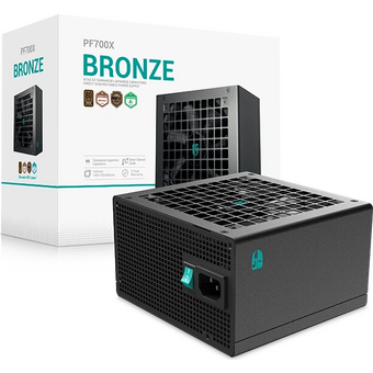  Блок питания Deepcool Gamerstorm PF700X (ATX 2.52, 700W, PWM 120mm fan, Active PFC+DC to DC, 80+ Bronze) RET 