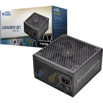  Блок питания Super Flower Leadex III Gold (SF-750F14GE) 750Вт UP ATX 3.1 750W 140mm, 6xSATA, 2xPCI-E(6+2), 1xPCI-E 16, APFC, 80+ Full Modul 
