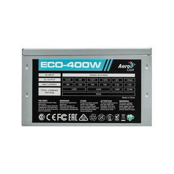  Блок питания FORMULA Eco-400W 400W (4711401661719) (ATX, 20+4 pin, 120mm fan, PCI-E 6P, 2xSATA) 