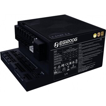  Блок питания Lian-Li Edge1200 +HUB Gen.5 (G9P.EG1200G.BH00.RU) ATX 1200W 80+ gold (20+4pin) APFC 120mm fan 12xSATA Cab Manag RTL 