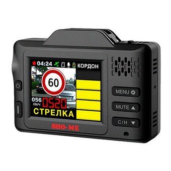  Видеорегистратор с радар-детектором Sho-Me Combo Drive Signature GPS Глонас черный 