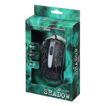  Мышь Oklick 395M Shadow черный USB 