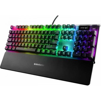  Клавиатура Steelseries Apex Pro Ru механическая черный USB for gamer LED 