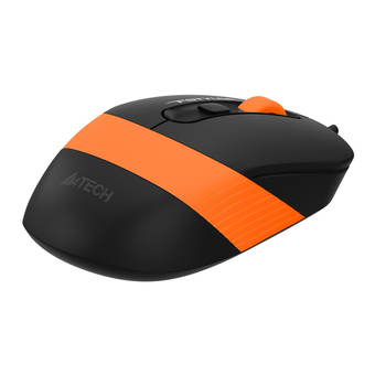 Мышь A4 Fstyler FM10 черный/оранжевый 